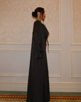 STUDIO SLIT SLEEVE ABAYA - BLACK