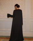 STUDIO SLIT SLEEVE ABAYA - BLACK