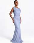 Almara Silk Dress Powder Blue