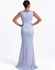 Almara Silk Dress Powder Blue