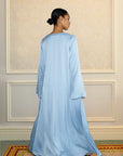 SLIT SLEEVE ABAYA - BLUE