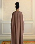 FEATHER KAFTAN - BROWN