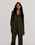 Relaxed Shirt & Pant - Olive Green