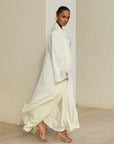 STUDIO SLIT SLEEVE ABAYA - CREAM