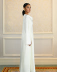 STUDIO SLIT SLEEVE ABAYA - CREAM