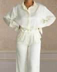 STUDIO SHIRT & TROUSER - CREAM