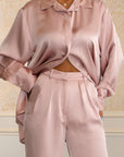 STUDIO SHIRT & TROUSER - DUSTY PINK