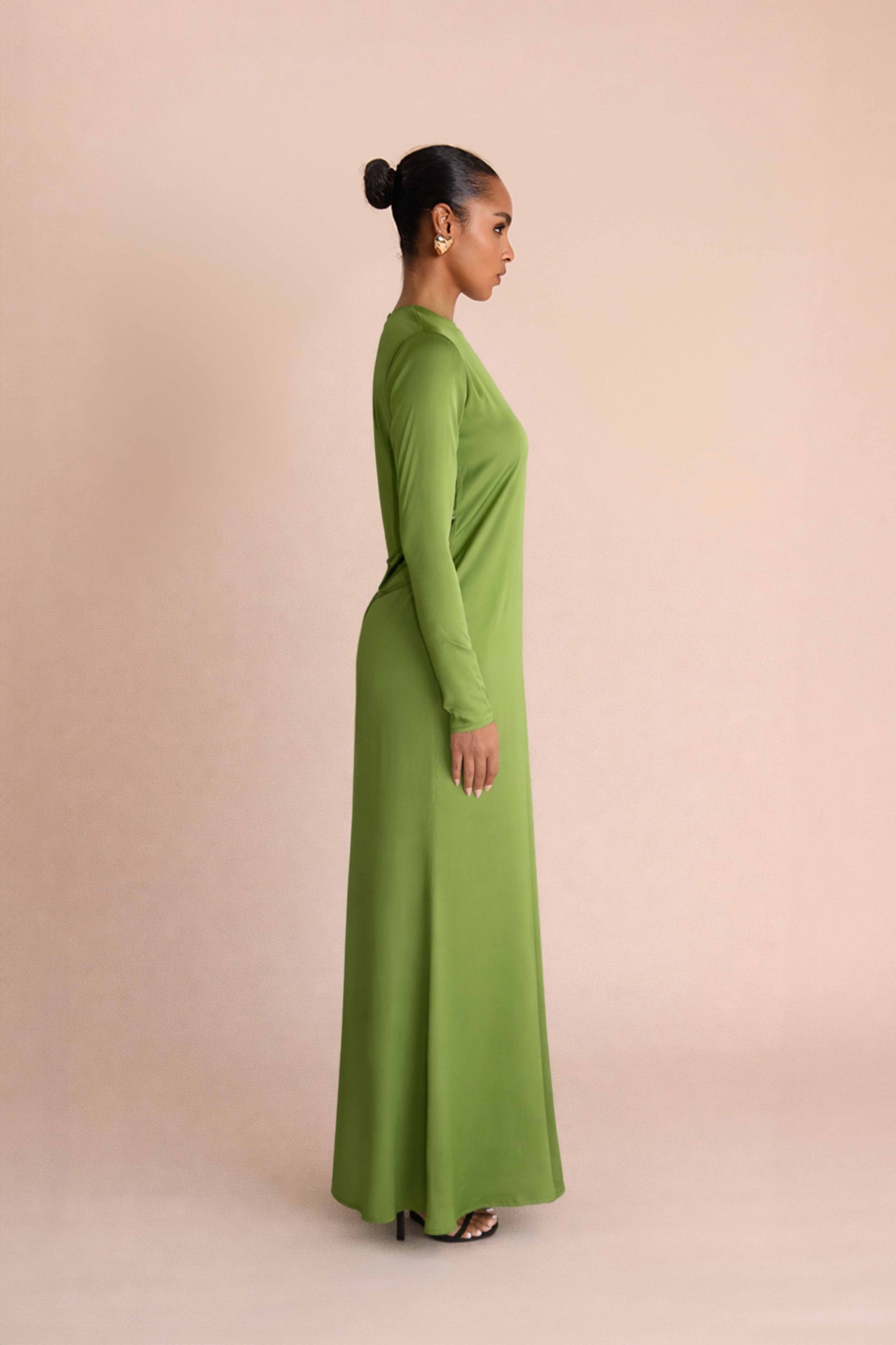 chinese dress ladies Ellianna Floral Maxi Dress in Green