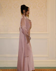 STUDIO SLIT SLEEVE ABAYA - DUSTY PINK