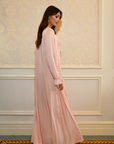 TIE DETAIL ABAYA - SOFT PINK