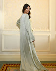 SLIT SLEEVE ABAYA - PISTACHIO