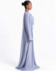 Luma Silk Abaya Powder Blue