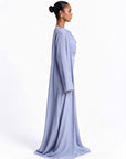 Luma Silk Abaya Powder Blue