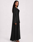 STUDIO SLIT SLEEVE ABAYA BLACK