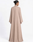 Slit Sleeve Abaya Sand