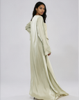 Slit Sleeve Abaya - Pistachio
