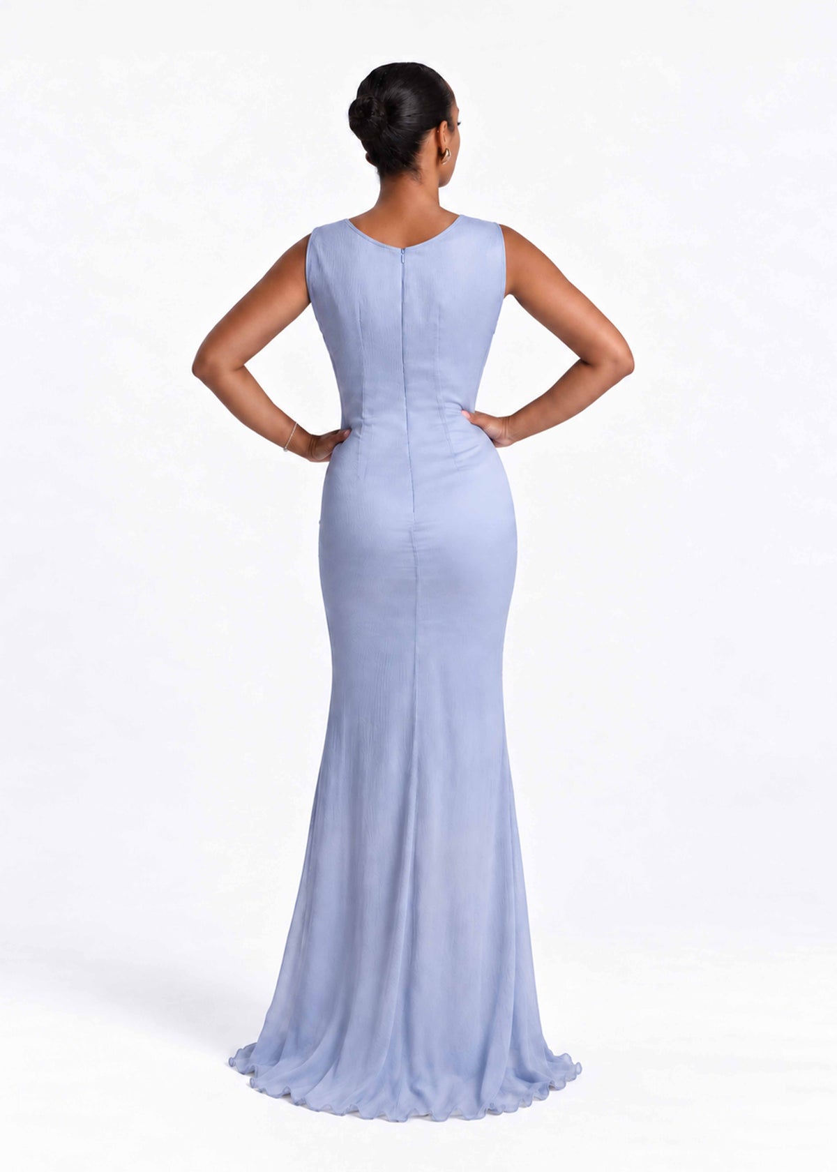 Almara Silk Dress Powder Blue