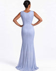 Almara Silk Dress Powder Blue