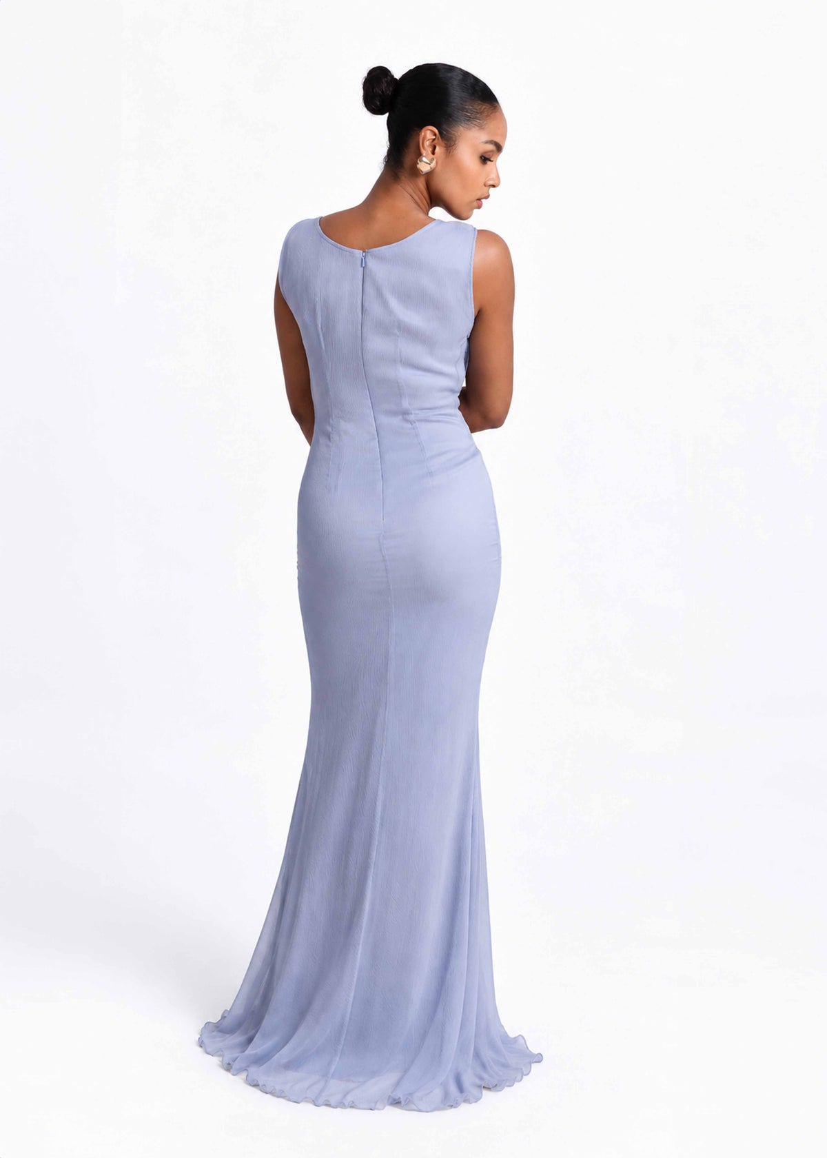 Almara Silk Dress Powder Blue