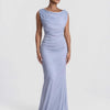Almara Silk Dress Powder Blue