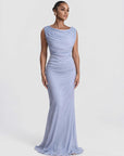 Almara Silk Dress Powder Blue