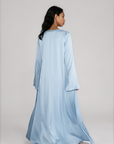 SLIT SLEEVE ABAYA - BLUE