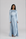 SLIT SLEEVE ABAYA - BLUE