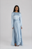 SLIT SLEEVE ABAYA - BLUE