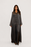 SLIT SLEEVE ABAYA - CHARCOAL