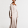 STUDIO SLIT SLEEVE ABAYA - CHAMPAGNE