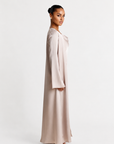 STUDIO SLIT SLEEVE ABAYA - CHAMPAGNE