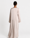 STUDIO SLIT SLEEVE ABAYA - CHAMPAGNE