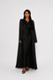 STUDIO SLIT SLEEVE ABAYA - BLACK