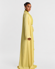 SLIT SLEEVE ABAYA LIME