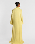 SLIT SLEEVE ABAYA LIME