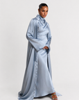 STUDIO SLIT SLEEVE ABAYA - DAWN BLUE
