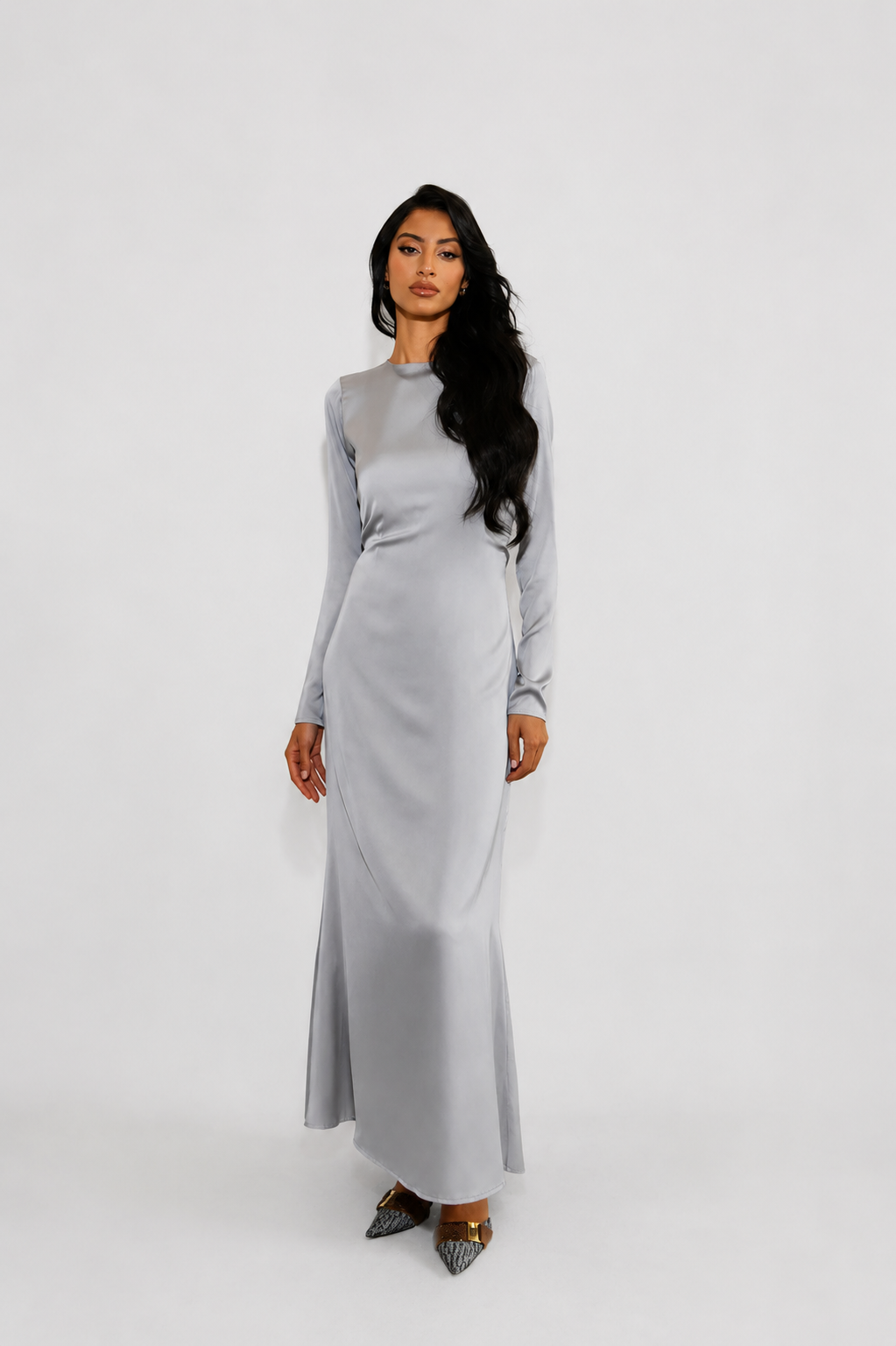 ELAILA LACE UP BACK MAXI DRESS