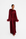 FEATHER SLEEVE ABAYA - BURGUNDY