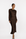 ELAILA LACE UP BACK MAXI DRESS - CHOCOLATE