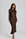 ELAILA LACE UP BACK MAXI DRESS - CHOCOLATE