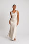 STUDIO RUYA COWL NECK MAXI DRESS - CHAMPAGNE