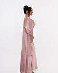 STUDIO SLIT SLEEVE ABAYA - DUSTY PINK