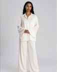 STUDIO SHIRT & TROUSER - CREAM