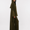 SLIT SLEEVE ABAYA - OLIVE GREEN