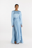 SLIT SLEEVE ABAYA - BLUE