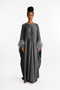 FEATHER KAFTAN - CHARCOAL