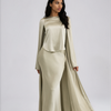 SLIT SLEEVE ABAYA - PISTACHIO