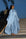 SLIT SLEEVE ABAYA - BLUE