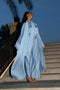 SLIT SLEEVE ABAYA - BLUE
