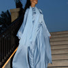SLIT SLEEVE ABAYA - BLUE